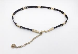 Quality Light Gold Rhinestone Waist Belt , Crystal Rhinestone Belt For Formal Dress wholesale