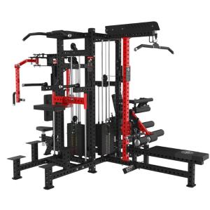 Quality Four Person Station Flying Bird Gantry Smith Squat And Bench Press Machine Commercial Squat Stand Household Multifunctional Fitness wholesale