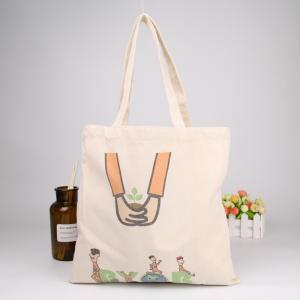 Quality Large Fashion 100% Reusable Cotton Canvas Shopping Bags Heavy Canvas Tote Bag wholesale