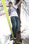 Reliable Portable Slackline Rope , Long Slackline 30–100 Foot High Tension