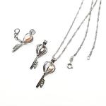 Wish Love Pearl Necklace Gift Set with Cage Pendant & Canned Freshwater Pearl