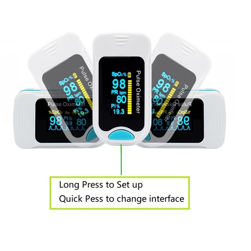 Home / Hospital Noninvasive Finger Clip Pulse Oximeter With Color OLED