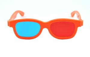 Quality Children Plastic Red Cyan 3D Glasses , polarized 3d red cyan glasses wholesale