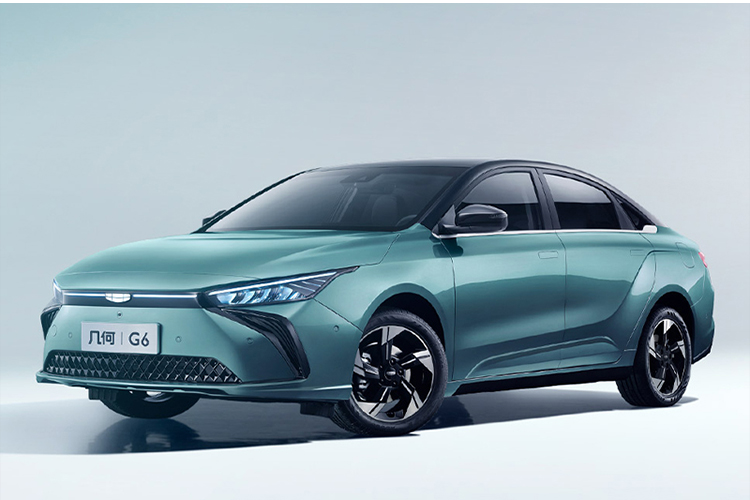 480km Range 2023 EV Electric Car Geometry G6 Design Battery Energy Auto 4-door 5-seat Body Structure