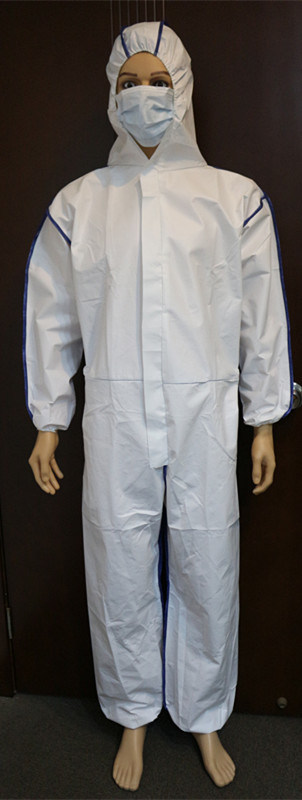 Type4 Disposable Bounded Safety Clothes with Back SMS Panel