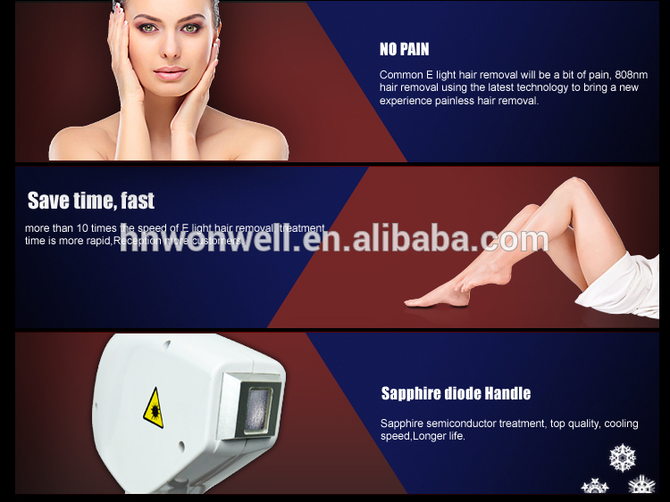 808nm Laser hair removal machine for beauty salon
