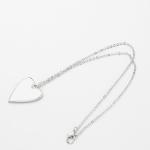 Heart Shape Sublimation Necklace For Lovers Personalized Sublimation DIY Gift