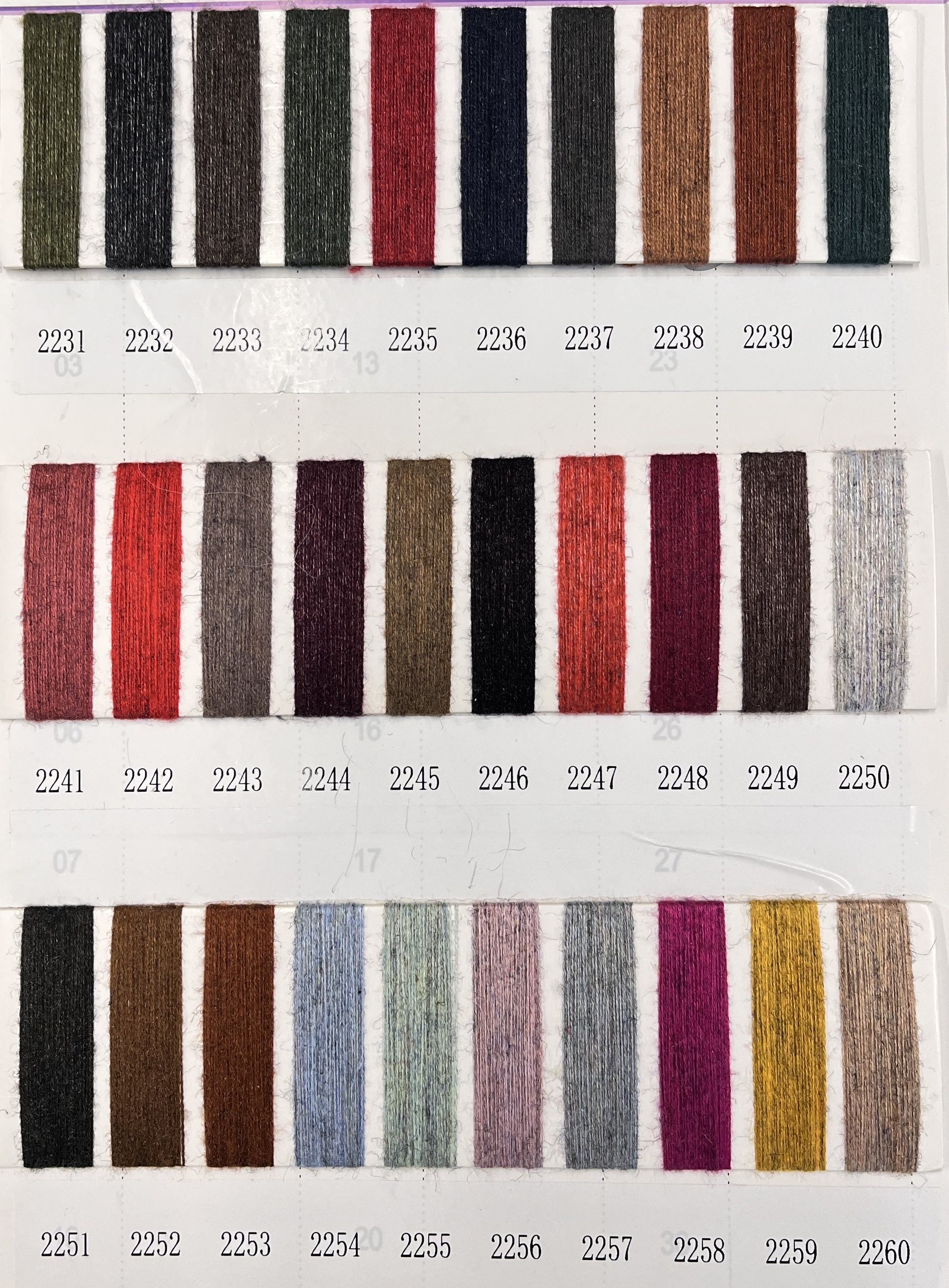 factory directly price 2/48NM 100 colors ready to ship crystal core spun yarn