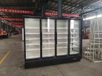 Frost Free Black Multideck Display Cooler with Swing Transparent Glass Door