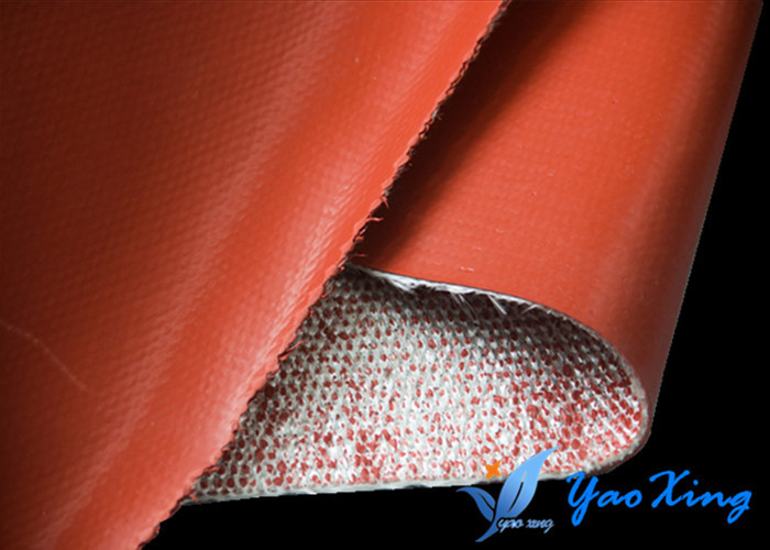Fireproof Silicone Rubber Coated Fiberglass Cloth 220 Degree Working Temperature