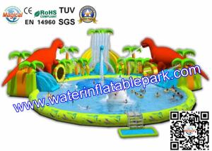 Quality Colorful Commercial Inflatable Water Park Rentals / Inflatable Water Pool wholesale