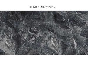 Quality 750 x 1500 x 10 MM Stone Ceramic TilesHoned Finish Black Color Porcelain Tile wholesale