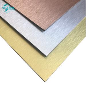 Quality Aluminum Composite Brushed ACP Corrosion Resistant Glossy Acp Sheets 2440mm wholesale
