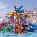 11KW Power Splash Water Playground Spray Park Equipment Anti UV