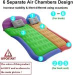 SUV Mattress Camping Bed Cushion Pillow - Inflatable Thickened Car Air Bed with