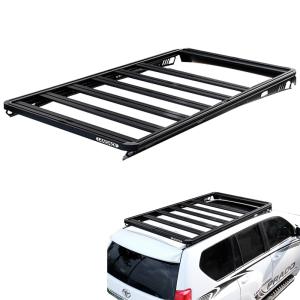 Quality N.W. 32kg Black Aluminum Alloy Roof Rack for LC150 Heavy-Duty Construction wholesale