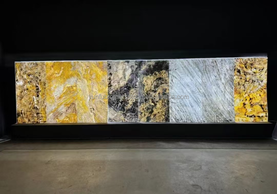 Translucent Flexible Stone Panel Slate Sheets for Modern Hotel Villa Interior Design