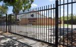 Customized Black Zinc Steel Metal Garrison Fence Panels Maintenance Free