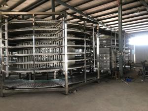 Quality Automatic Bread Hamburger Bun Spiral Cooling Tower Machine Factory Price wholesale