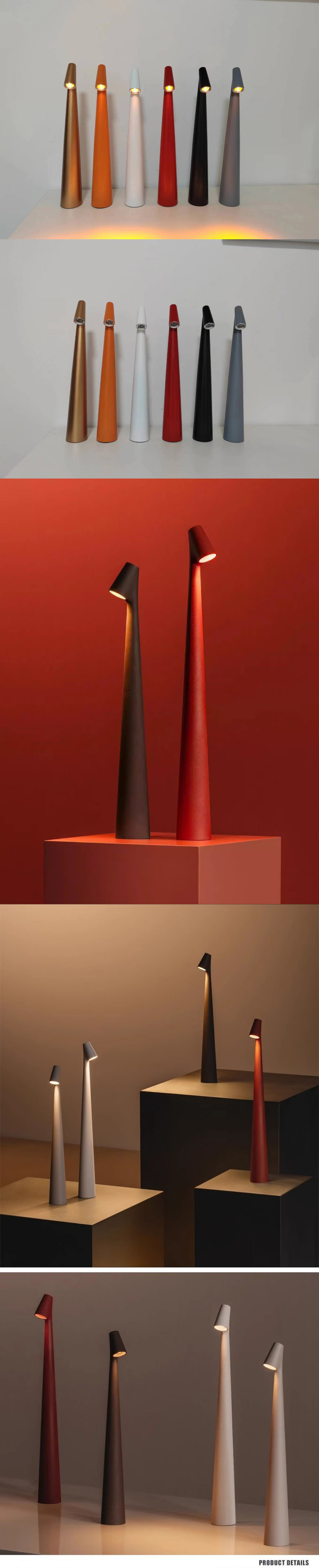 Customized Color Slim Elegant Art Deco Design LED Table Lamp for Home and Hotel Decoration