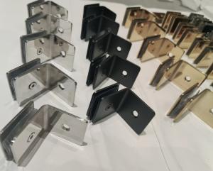 Quality SUS304 Shower Room Accessories Glass Fixed Shower Glass Clips Anti Collision wholesale