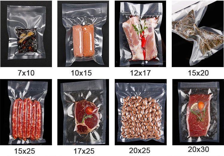 QS Embossed Food Vac Pack Rolls Storage Meal Prep Or Sous Vide