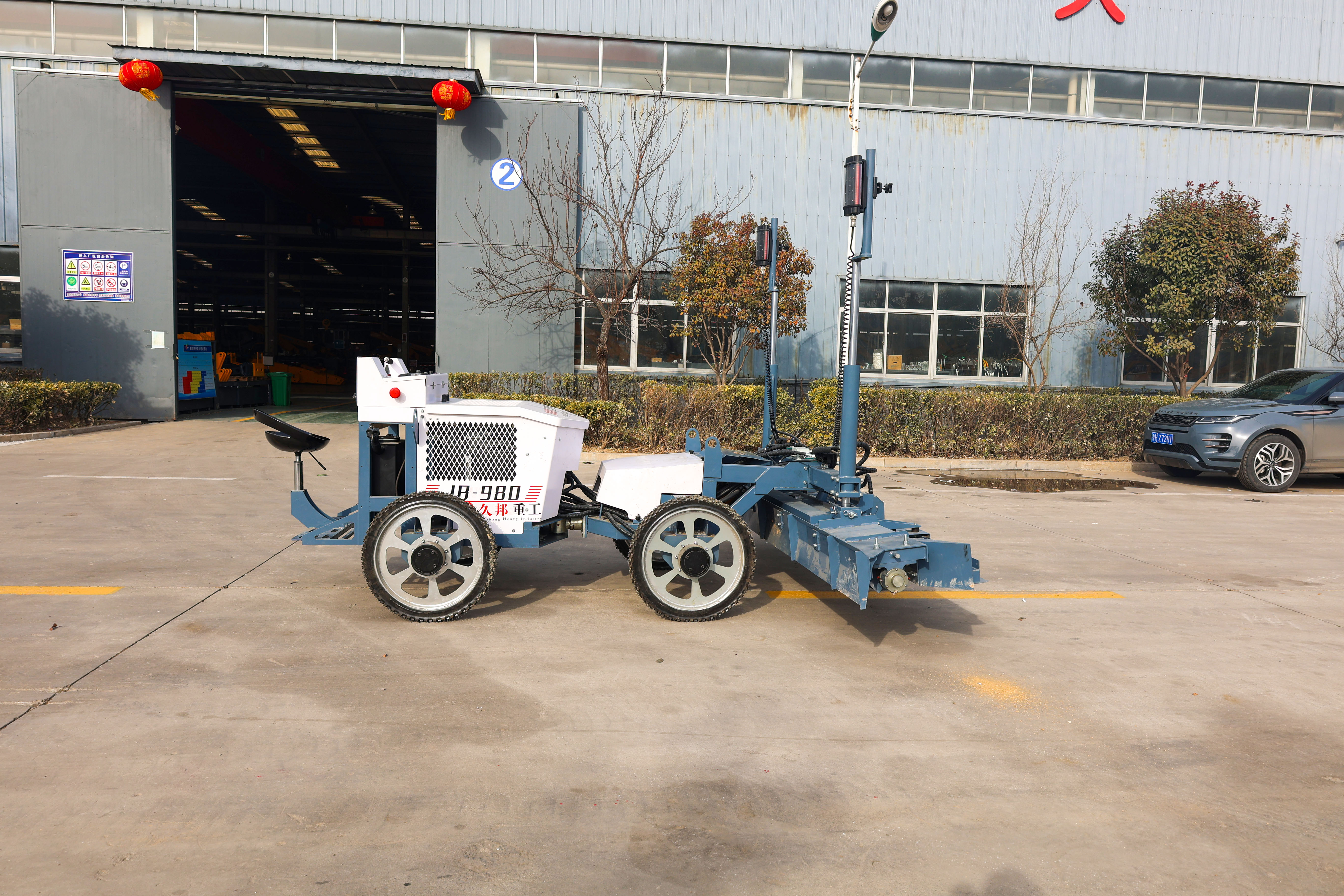 Best sell remote control construction work machine vibrating screed concrete laser screed