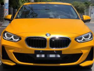 Quality Bubble Free Metal Heatwave Matte Yellow Vinyl Wrap Smooth Surface For Car wholesale