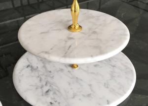 Quality Food Tray Dessert Tray Natural Stone Crafts With White Marble Stones wholesale