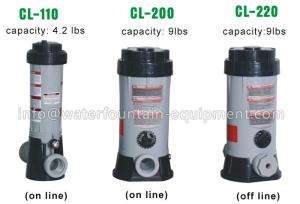 Quality Plastic Chlorine Feeder Automatic Pool Dosing Systems For Chemicals Grey Color wholesale