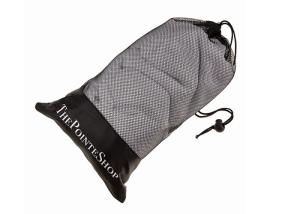 Quality Black Polyester Mesh Drawstring Bag Eco Friendly Fashion For Travel Golf wholesale