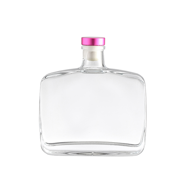 Hot Stamping Transparent Glass Whiskey Bottle 750ml 500ml 1000ml for Vodka Rum Tequila