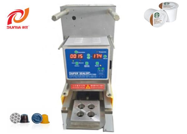 Semi Automatic Manual Capsule Lidding Machine Nespresso Kcup Capsule Sealing
