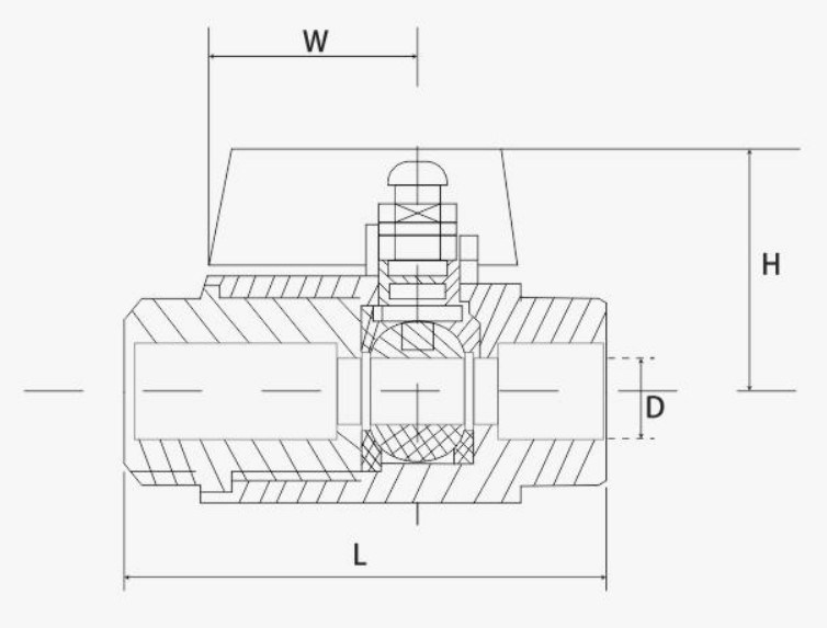 304 316 Stainless Steel Threaded Ball Valve, Mini Ball Valve M/M M/F F/F
