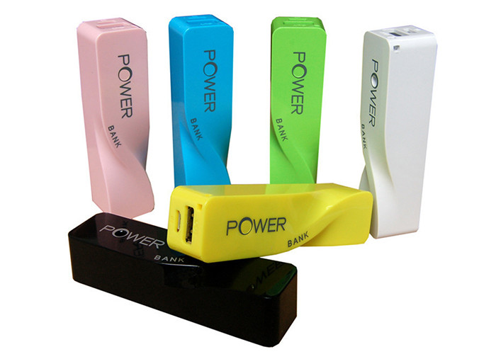 Twisted Shape Plastic Power Bank With Over Loading Protect Function Custom Logo