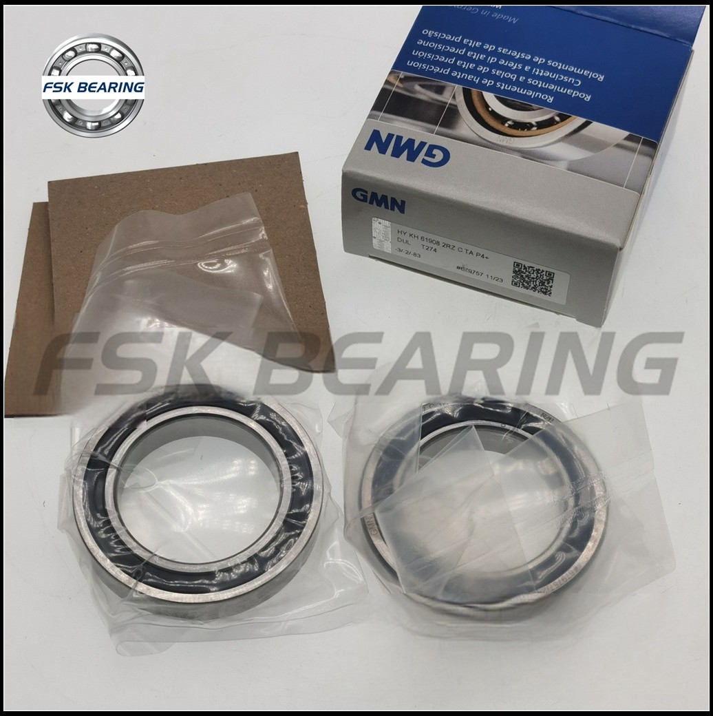 High Precision HYKH61908 2RZ C TA P4+DUL T274 Angular Contact Ceramics Ball Bearing Long Life