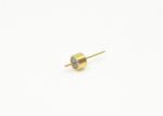 Gold Plated Hermetically Sealed Connectors Glass To Metal Single Pin For