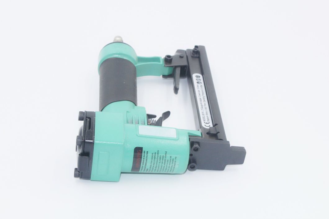 21 Gauge Fine Crown Air Pneumatic Staple Gun (Green) Air Stapler 8016 for Furniture Decoration