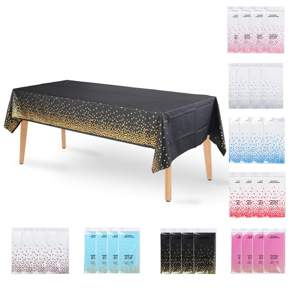 Disposable PEVA Printed Tablecloth For Christmas Party