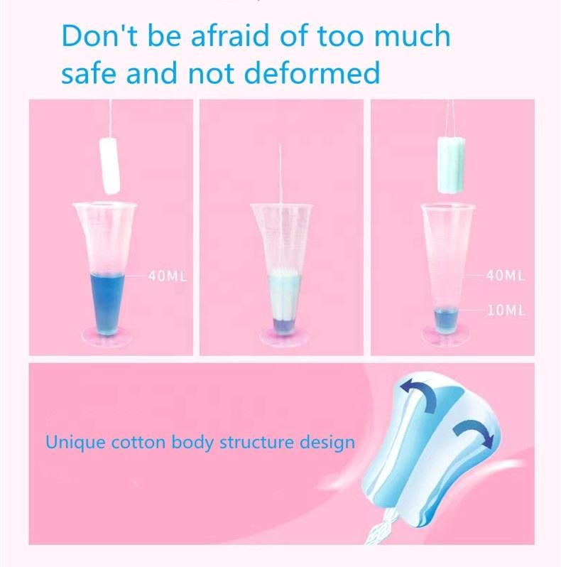 Wholesale Cheap organic cotton tampons biodegradable cardboard vaginal ladies box clearing tampons