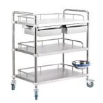 RK Bakeware China Medical Hospital Dressing Stainless Steel Trolley Surgical