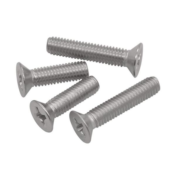 GB 819 SS Steel Countersunk Head Bolts Cross Recessed Flat Countersunk Head