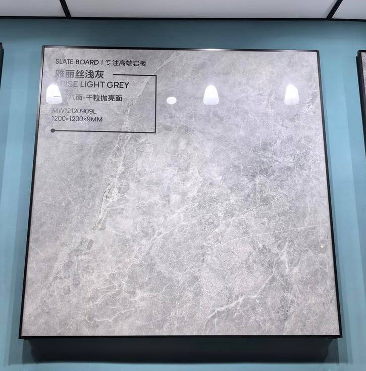 Gray Marble Look 1200x1200x9mm Anti-Slip Tile And Firebrick Outdoor Floor Polished Glazed Porcelain Tile For Building