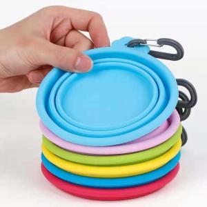 Quality Hallupets Collapsible Silicone Dog Water Bowl Cat Food Water Custom Dog Bowl wholesale