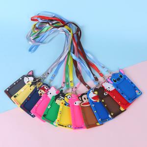 Quality Non-Toxic Silicone ID Badge Holder for Office School ID Credit Cards Proximity Key Cards License wholesale