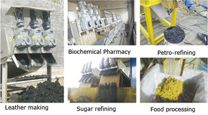 Volute Screw Fully Automatic Filter Press Sludge Dehydrator For Sewage Treatment Plant In Food / Beverage Industry