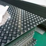 AISI 1060 Aluminum Alloy Checkered Plate Sheet 5 Bar 1.5mm Embossed Diamond