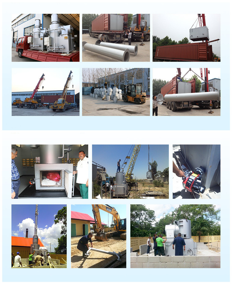 Customized Refuse Collector No Smoke Waste Incinerator Machine for Industrial Garbage