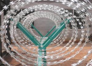 Quality 300mm 12inch Single Strands Razor Barbed Wire Fence Blade wholesale