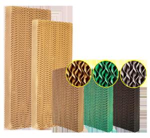 Quality Honeycomb Cardboard Livestock Barn Ventilation Evaporative Cooler Pads wholesale